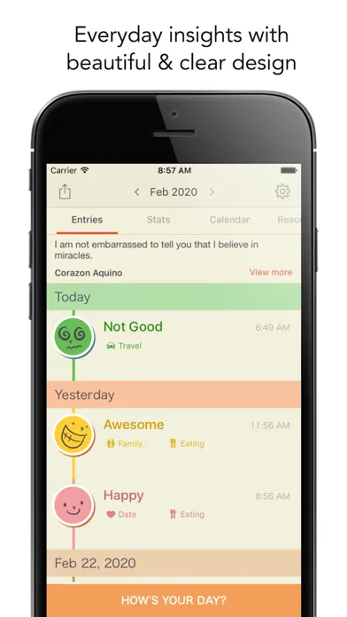 Tangkapan skrin Emoly - Personal Mood Tracker