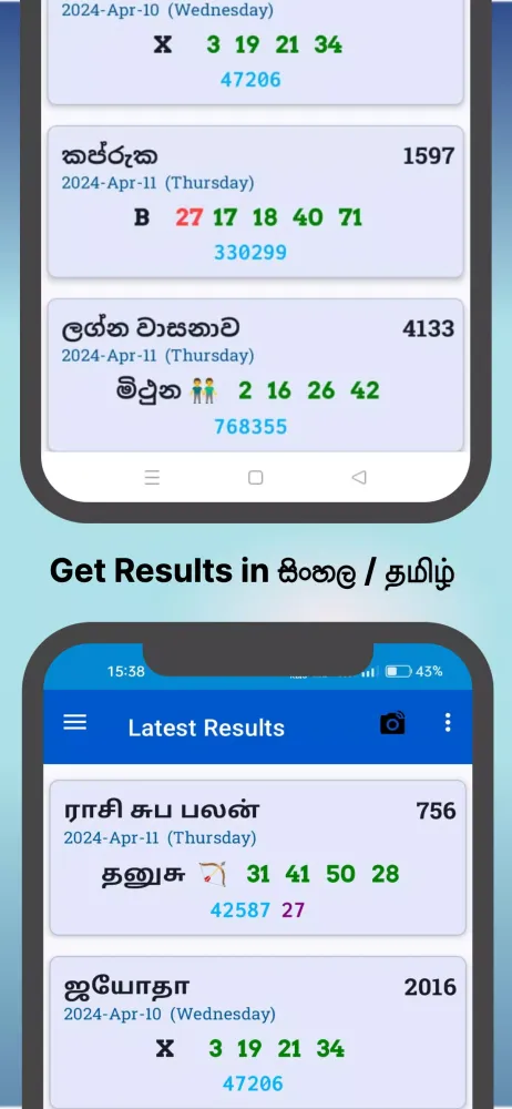 Sri Lanka Lottery Results应用截图