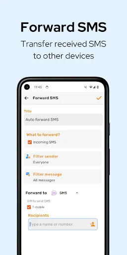 Auto Text: Transfer SMS & Call Screenshots