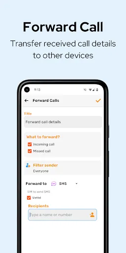 Auto Text: Transfer SMS & Call Screenshots