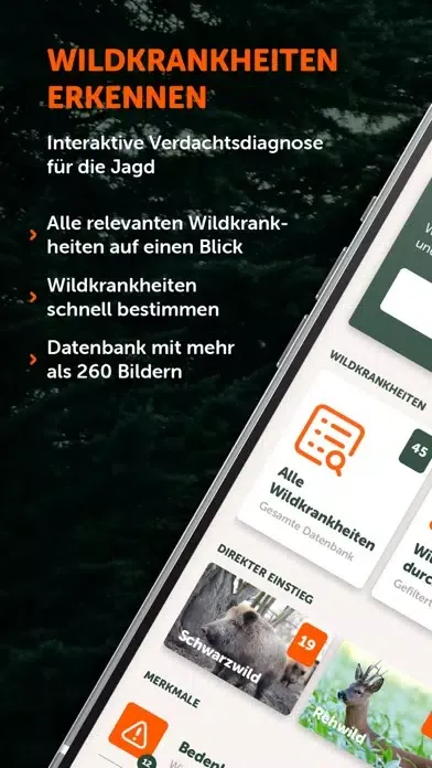 Wildkrankheiten erkennen Screenshots