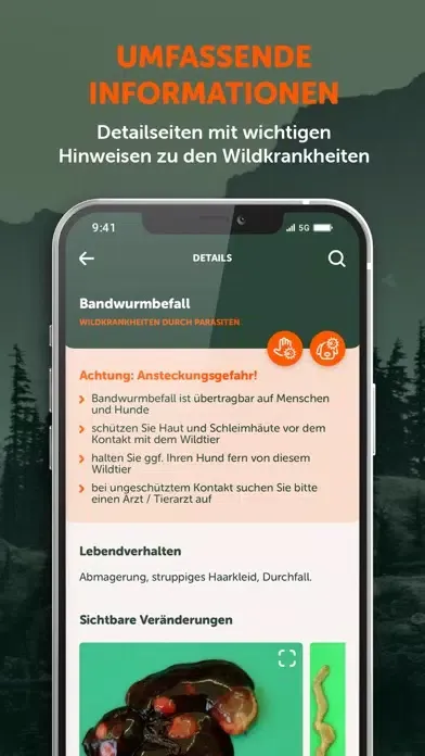 Wildkrankheiten erkennen Screenshots