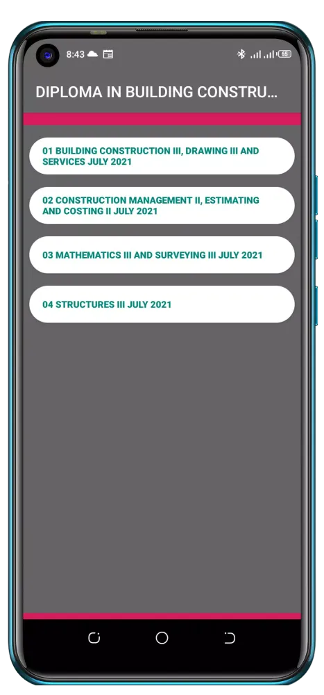Zrzuty ekranu BUILDING CONSTRUCTION MODULE 3