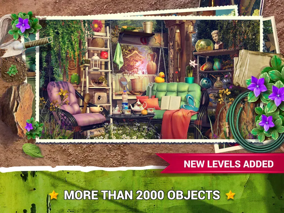 Capturas de tela do Hidden Objects Gardens Game.s iPad 