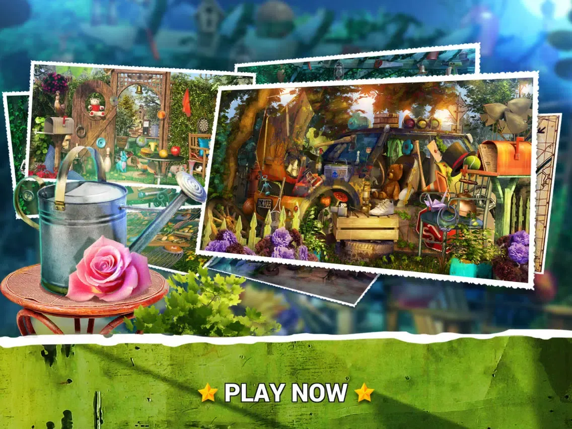 Capturas de tela do Hidden Objects Gardens Game.s iPad 