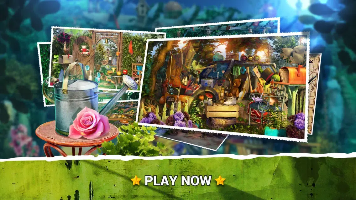 Capturas de tela do Hidden Objects Gardens Game.s