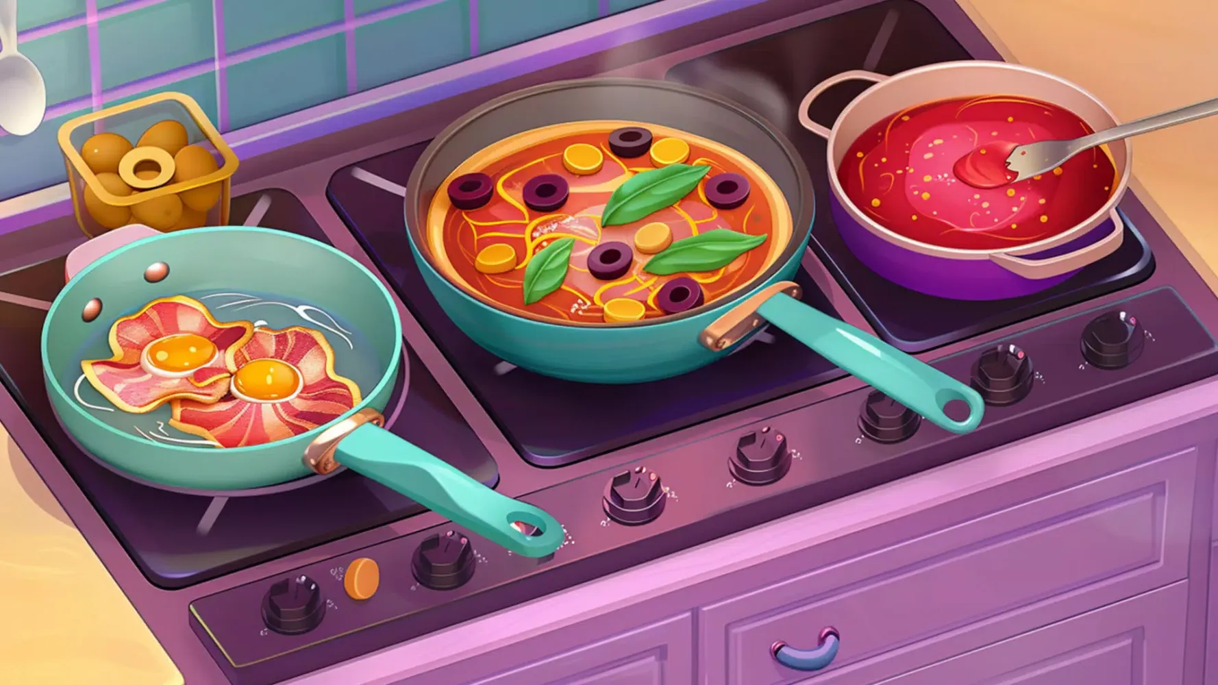 Pizza Maker Cooking Girls Game Screenshots