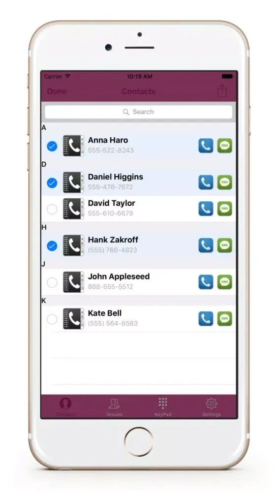 Screenshot di Asktocall - Smart Contacts Manager
