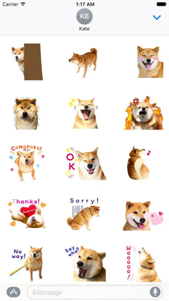 Adorable Shiba Inu Dog Sticker應用截圖