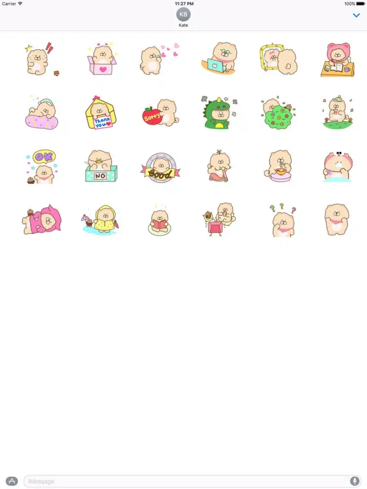 Animated Chow Chow Dog Sticker iPad 应用截图