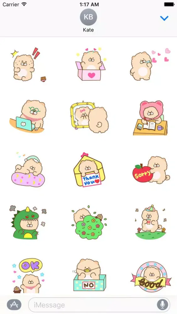 Animated Chow Chow Dog Sticker应用截图