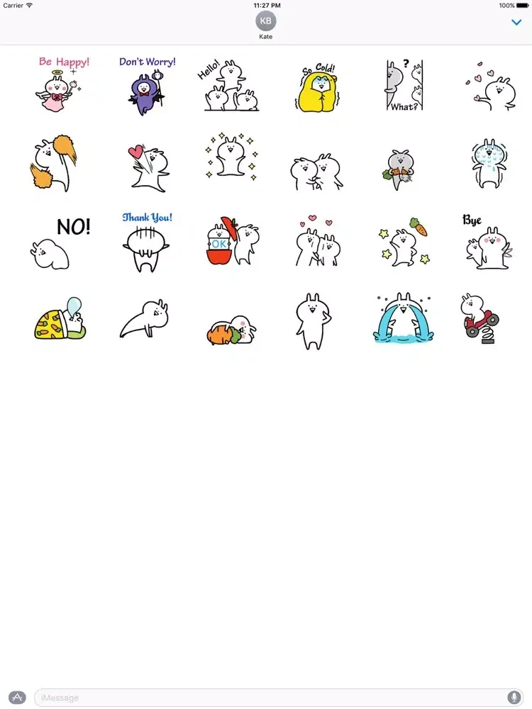 Capturas de tela do Animated Crazy And Cute Rabbit iPad 