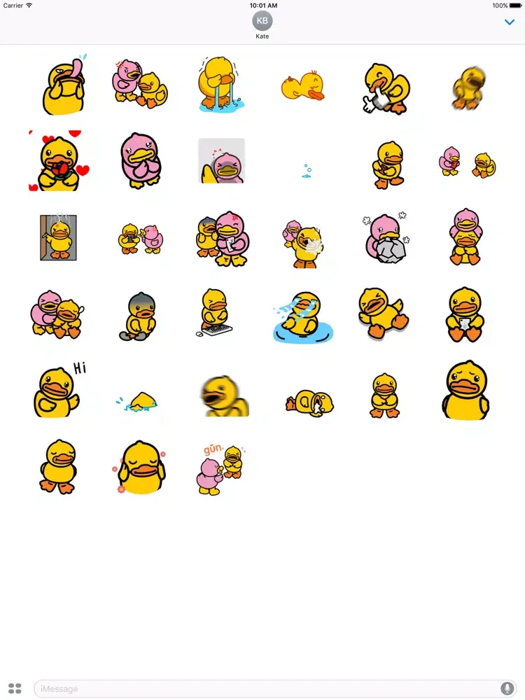 Animated Cry Duck Sticker iPad 应用截图