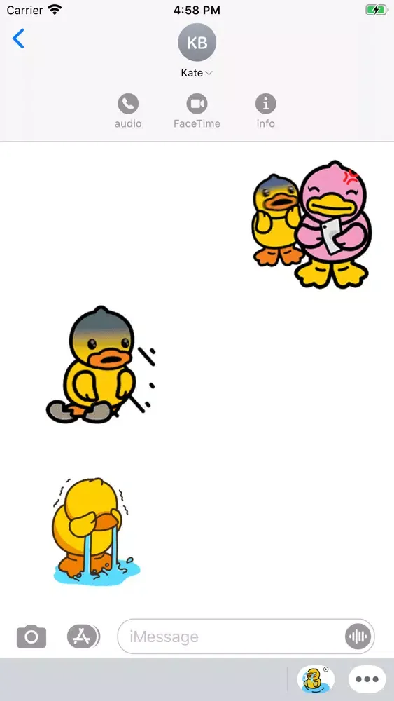 Animated Cry Duck Sticker应用截图