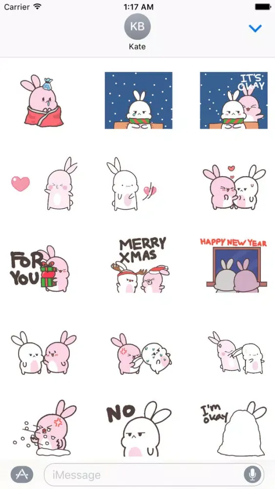 Animated Cute Rabbit In Winter应用截图