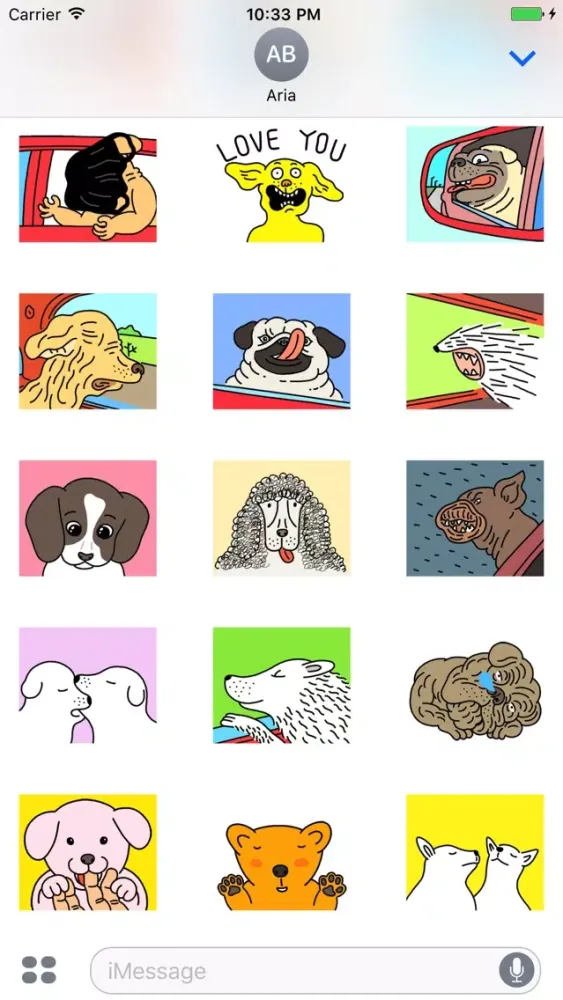 Capturas de tela do Animated Dog In a Car Sticker