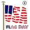 Animated Flag Day Sticker