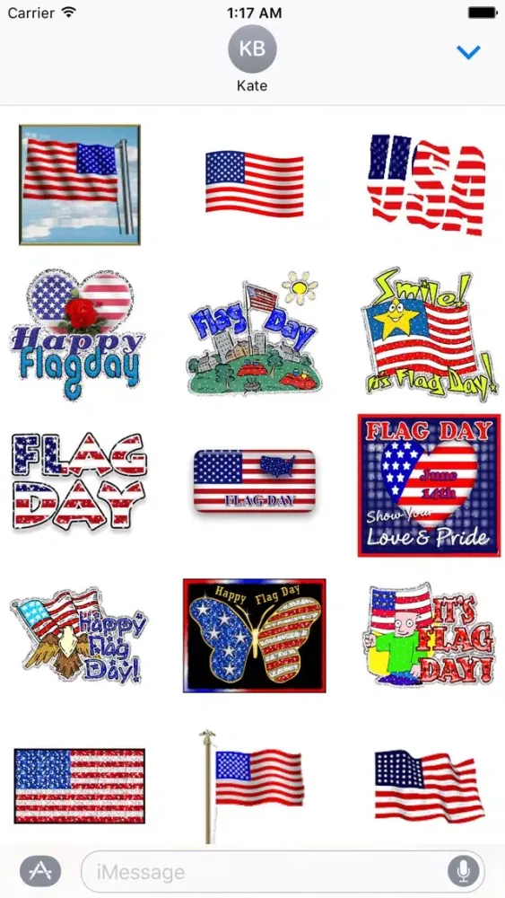 Animated Flag Day Sticker應用截圖