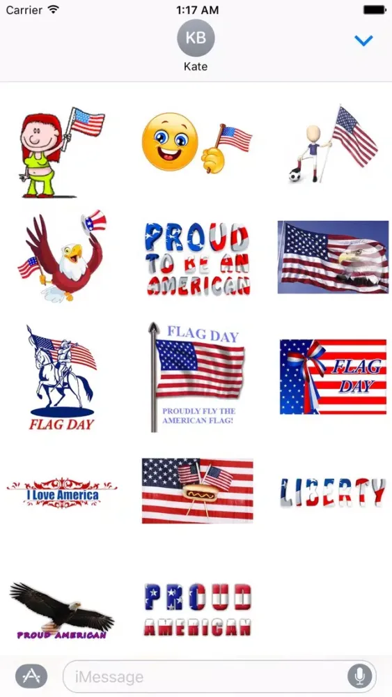 Animated Flag Day Sticker應用截圖