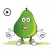 Animated Green Pear Stickers