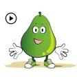 Animated Green Pear Stickers Animated Green Pear Stickers
