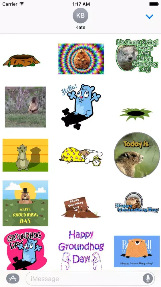 صور Animated Groundhog Day Sticker