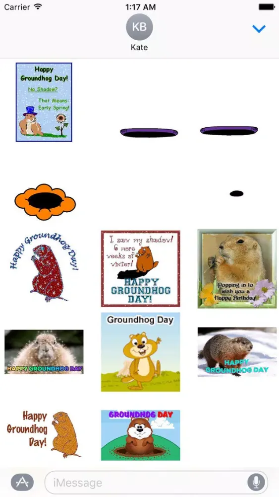 صور Animated Groundhog Day Sticker