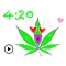 Animated Happy Weed Sticker