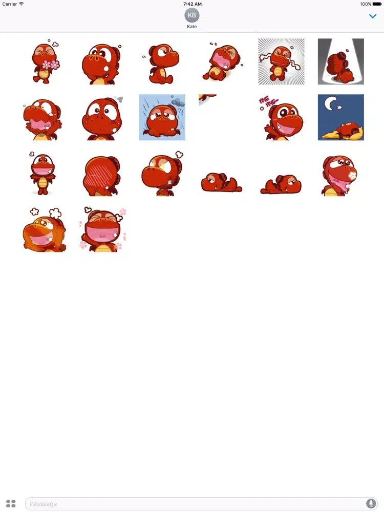Animated Little Red Dragon iPad  스크린샷