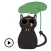 Animated Lovely Black Cat