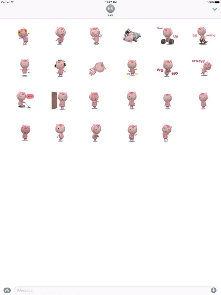 Скриншоты Animated Lovely Girl Sticker iPad 