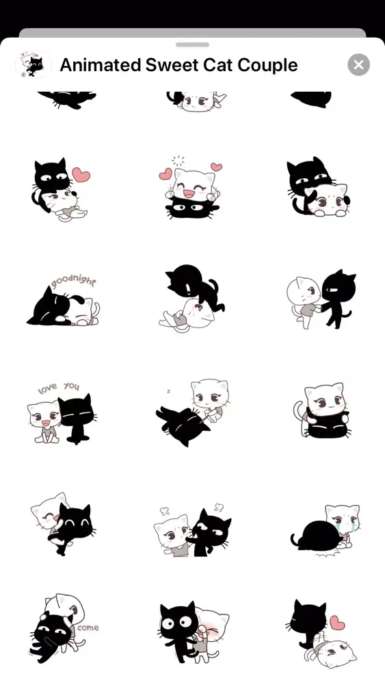 Animated Sweet Cat Couple スクリーンショット