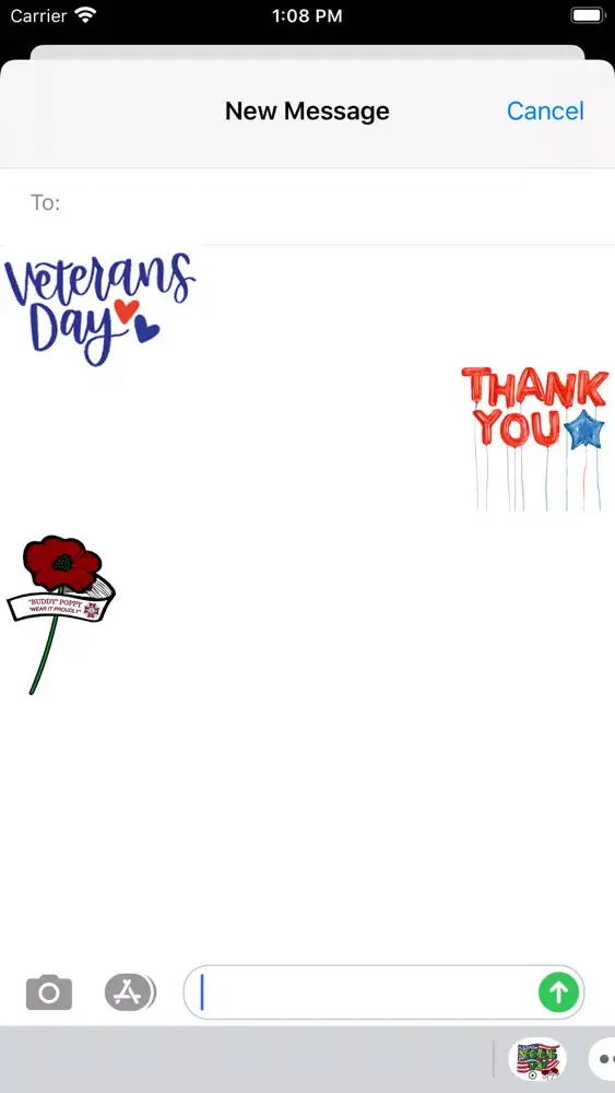 Animated Veterans Day Icon 스크린샷