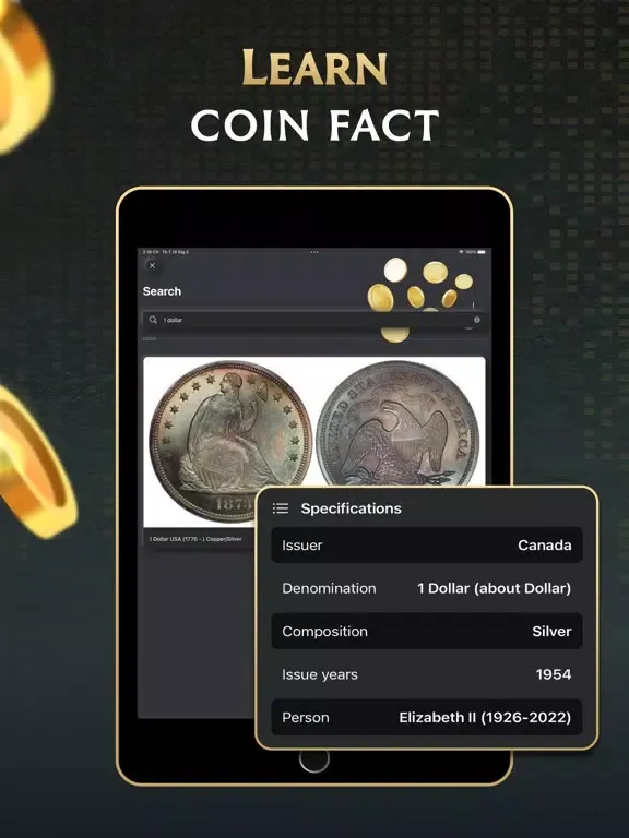 SnapCoin: Identify Coin Value iPad  Screenshots