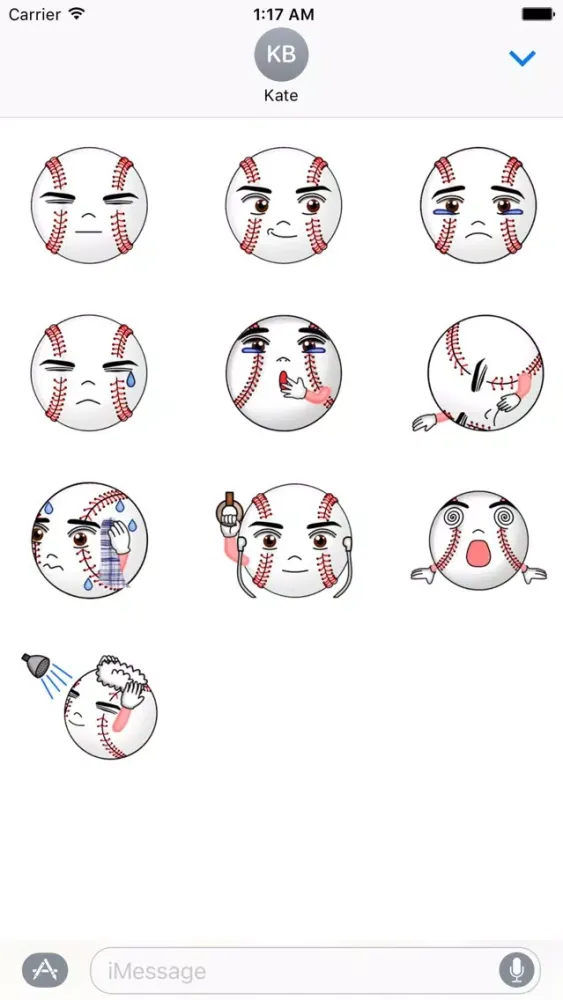 صور Cute Baseball Emoji Sticker