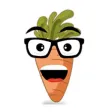 Cute Carrot Emoji Sticker