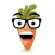 Cute Carrot Emoji Sticker