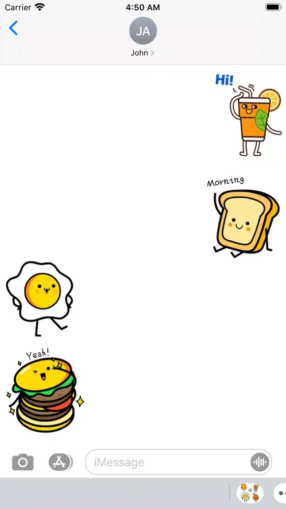 Cute & Interesting Food Emoji スクリーンショット