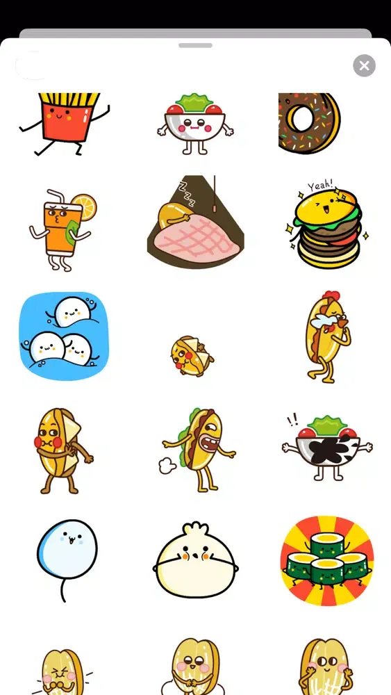 Cute & Interesting Food Emoji スクリーンショット