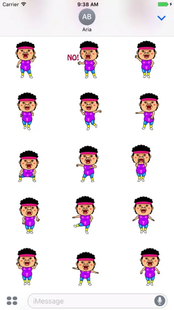 Capturas de pantalla de Animated Two Cute Dogs and Dancing Mom Sticker