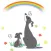 Italian Greyhound Dog Stickers