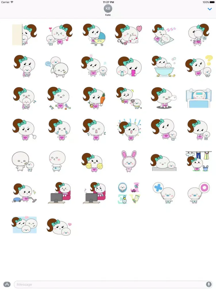 Zrzuty ekranu Mother And Her Child Sticker iPad 