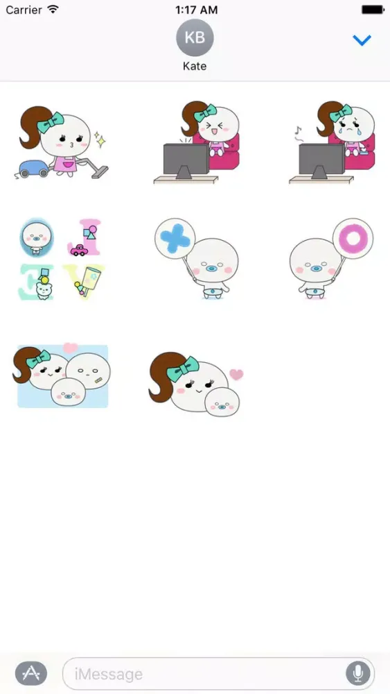 Zrzuty ekranu Mother And Her Child Sticker