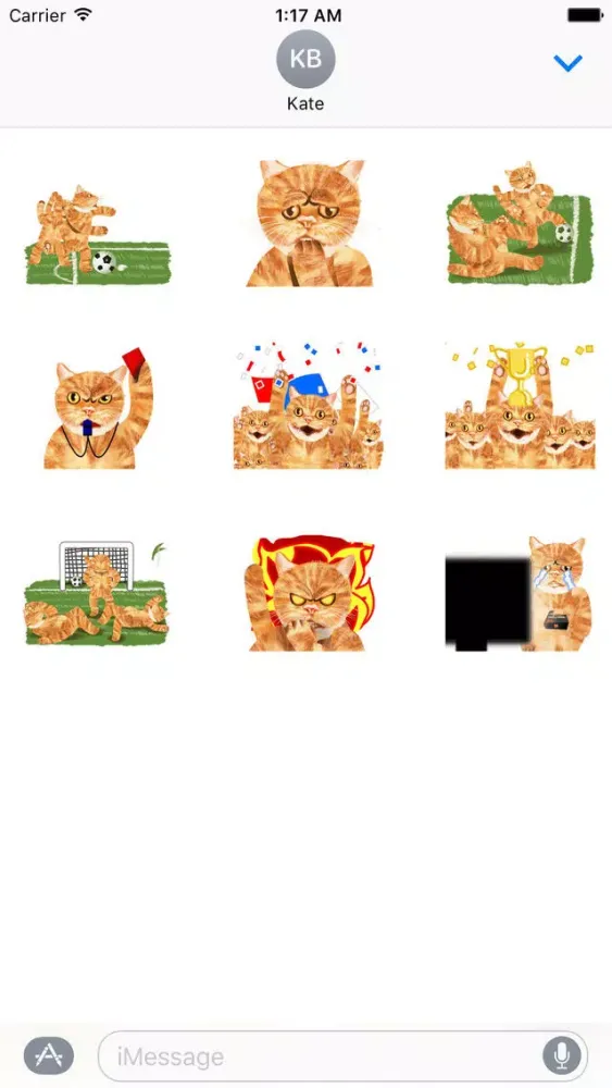 Scoccer Team Of Cats Sticker স্ক্রিনশট