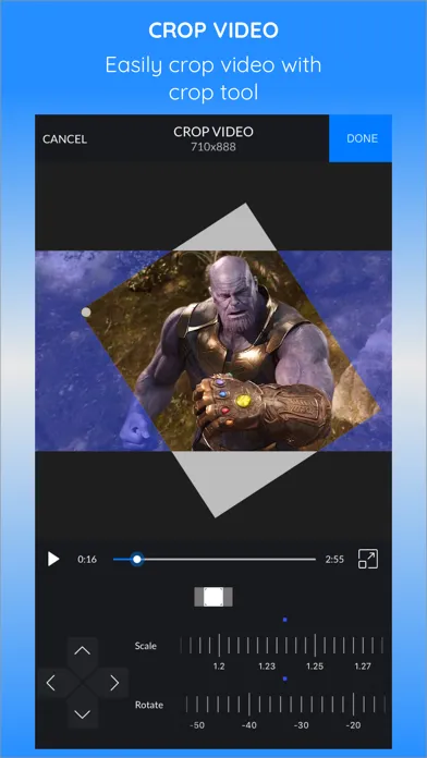 Tangkapan layar CrVid - Great video editor!