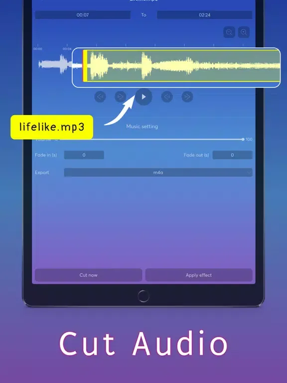 Video Editor - Videos to mp3 iPad  स्क्रीनशॉट