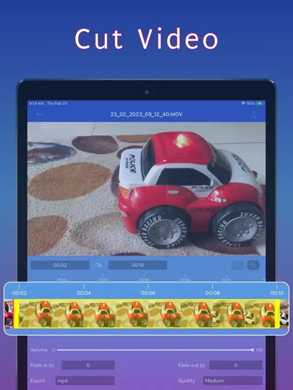 Video Editor - Videos to mp3 iPad  स्क्रीनशॉट