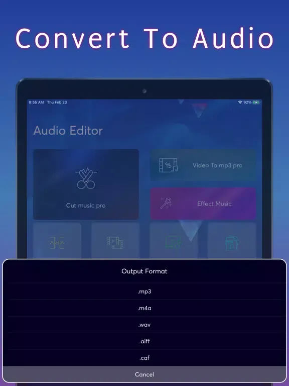Video Editor Pro. Music Player iPad  Screenshots