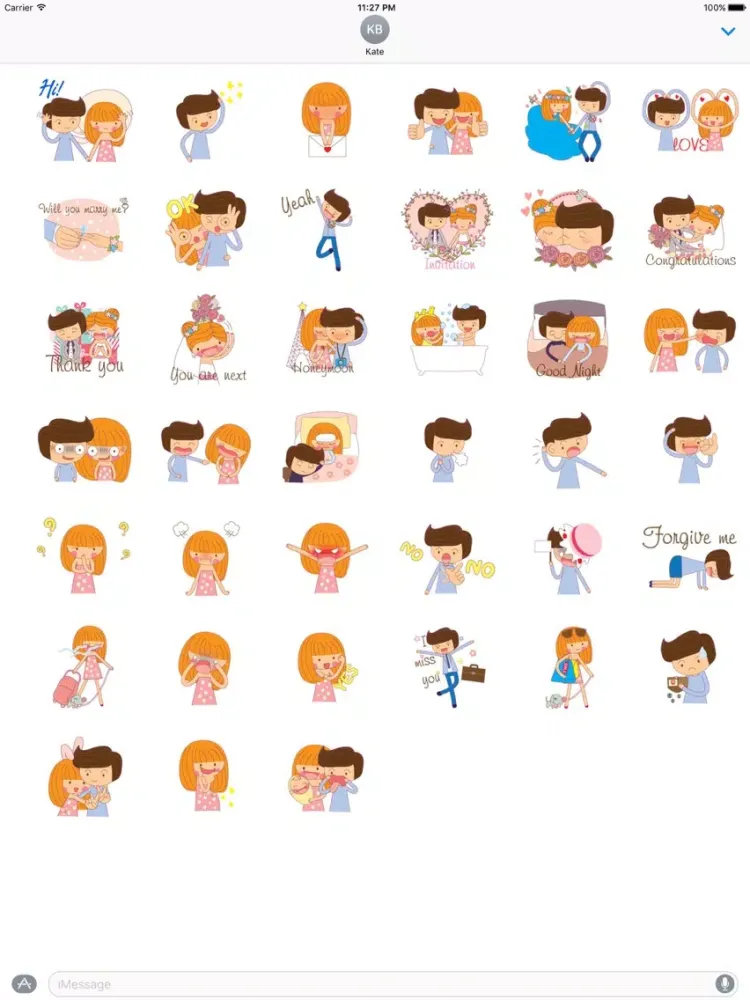 Will You Marry Me Sticker iPad 應用截圖