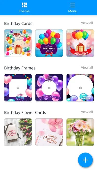 Happy Birthday Card Maker应用截图